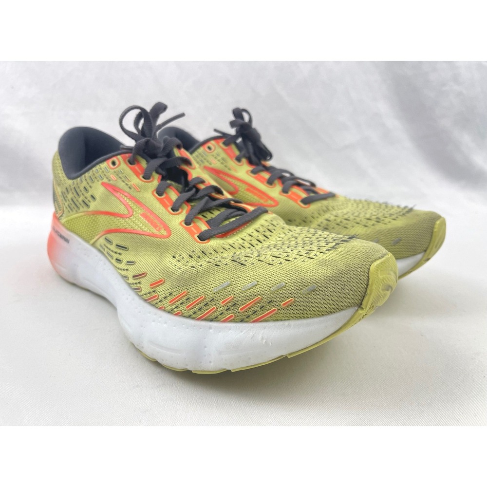 Brooks Glycerin 20 Mens Running Shoes Yellow Orange 1103821D725 Size 10 - Picture 2 of 11